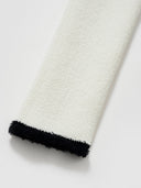 Madeleine Bouclé Crew-neck Top in White