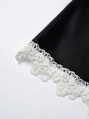 Romantic Rules" Monochrome French Lace Skirt