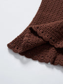 Hand-Crocheted Scalloped-Edge Knit Tube Top