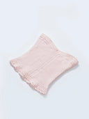Hand-Crocheted Scalloped-Edge Knit Tube Top in Sakura Pink