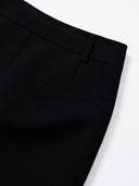 Low-Rise Tailored Mini Skirt in Black