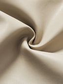 Retro-modern Faux Leather Straight Skirt in Sandy Beige