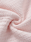 Hand-Crocheted Scalloped-Edge Knit Tube Top in Sakura Pink
