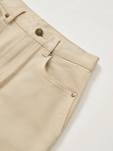 ST2 High-Waisted Jeans in Warm Beige-Khaki Sand