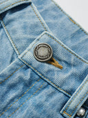 FL2 Mid-Rise Vintage-Wash Blue Kick-Flare Jeans