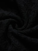 Merino Wool Knit Top with Flared Sleeves in Black