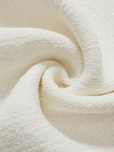 Madeleine Bouclé Crew-neck Top in White
