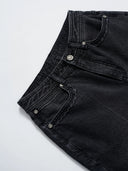 WL3 High-Waisted Straight-Leg Vintage-Wash Jeans