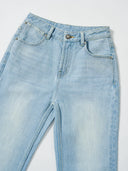 FL2 Mid-Rise Vintage-Wash Blue Kick-Flare Jeans