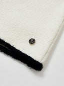 Madeleine Bouclé Jacket with Round Neck in White
