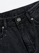 WL3 High-Waisted Straight-Leg Vintage-Wash Jeans