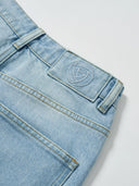 FL2 Mid-Rise Vintage-Wash Blue Kick-Flare Jeans