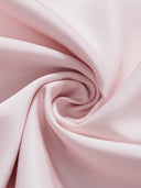 Peach-Pink Cropped Satin-Finish Linen Trench Coat