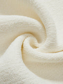 Madeleine Bouclé Jacket with Round Neck in White