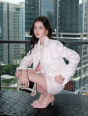 Casual Utility Jacket in Dusty Rose