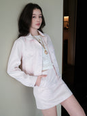 Casual Utility Jacket in Dusty Rose
