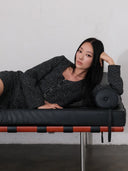 Black & White Mixed-weave Cropped Tweed Jacket