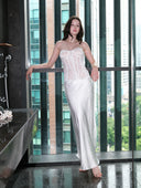 Rose Lace Strapless Bustier with Soft Boning and Built-in Cups