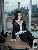 Romantic Rules" Monochrome French Lace Skirt