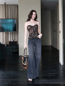 Renaissance Lace Boned Bustier