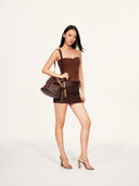 Hand-Crocheted Scalloped-Edge Knit Tube Top