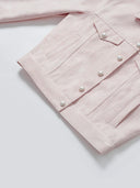 Casual Utility Jacket in Dusty Rose