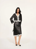Romantic Rules" Monochrome French Lace Skirt
