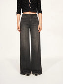 WL3 High-Waisted Straight-Leg Vintage-Wash Jeans