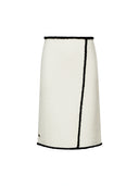 Madeleine Boucle Knit Skirt in White