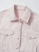 Casual Utility Jacket in Dusty Rose