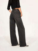 WL3 High-Waisted Straight-Leg Vintage-Wash Jeans