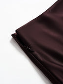 "Romantic Rules" French Lace Skirt in Purple Coffee